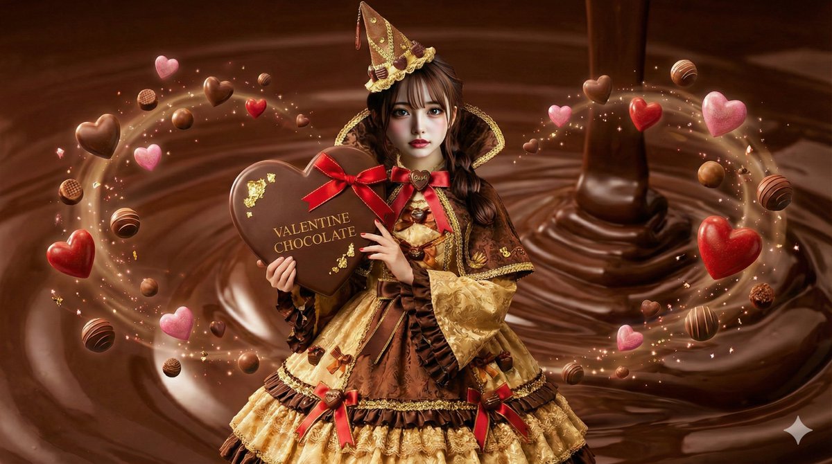 AI Illustration of a Wizard Making Valentine's Day Chocolate 1