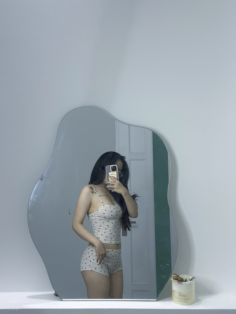 Cherry Print Camisole Mirror Selfie Prompt 1