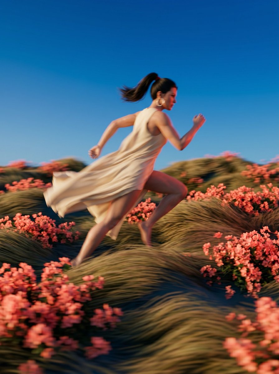 Surreal Motion Blur Floral Landscape 2