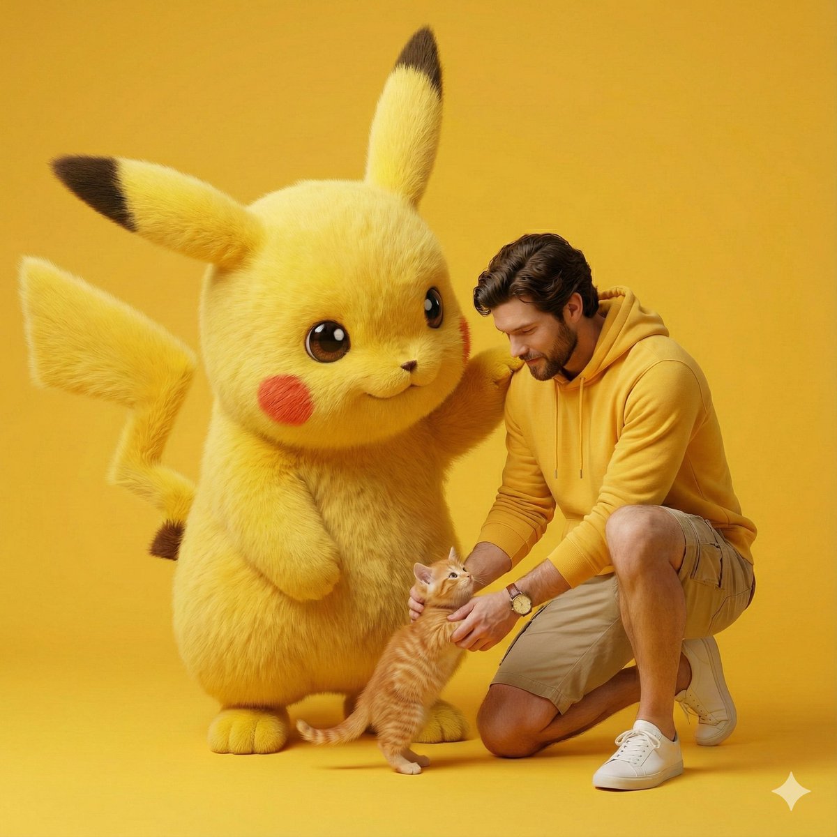 Giant Pikachu Studio Portrait Identity Lock Prompt 3