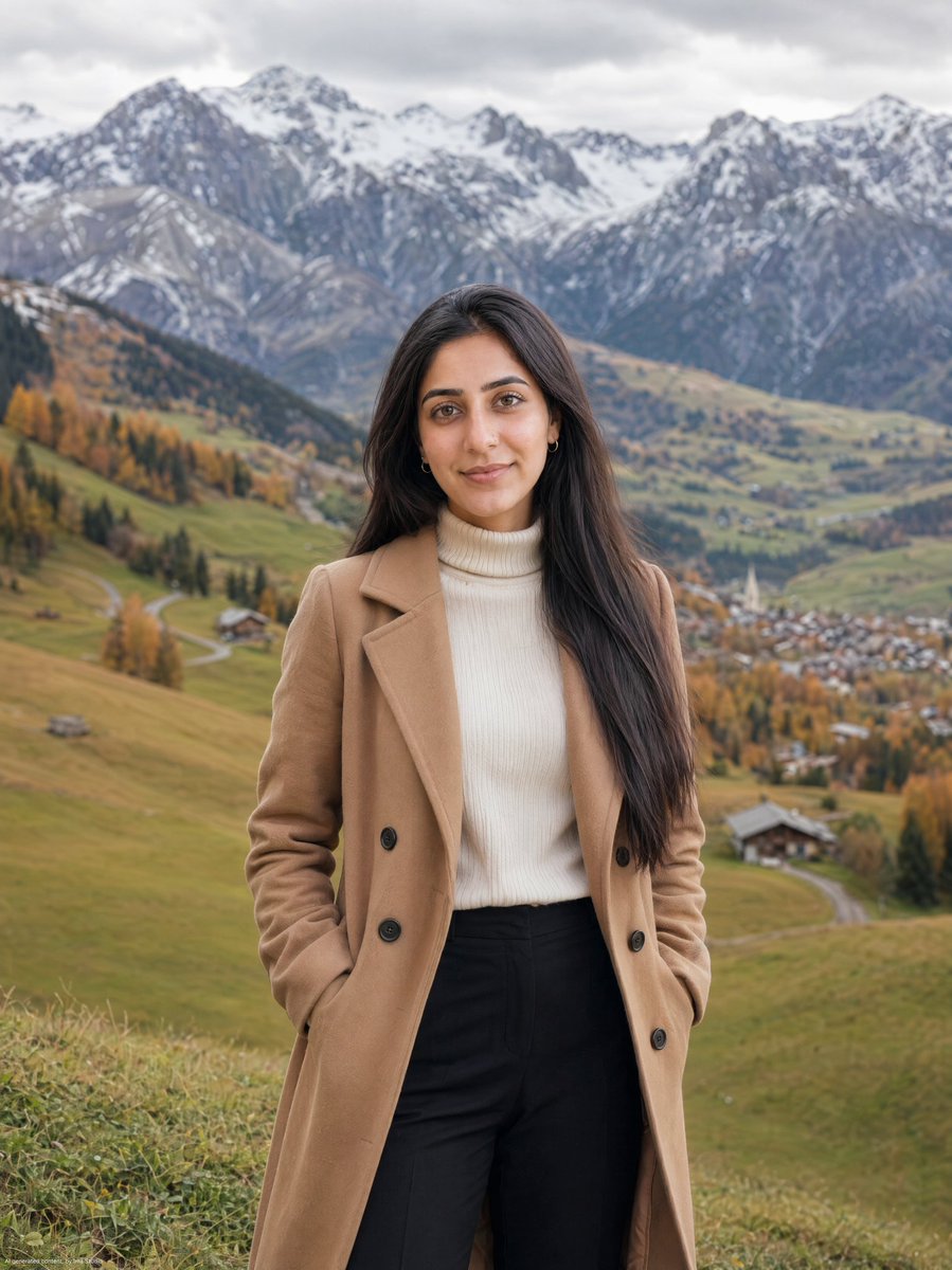 Autumn Alpine Meadow Portrait 1