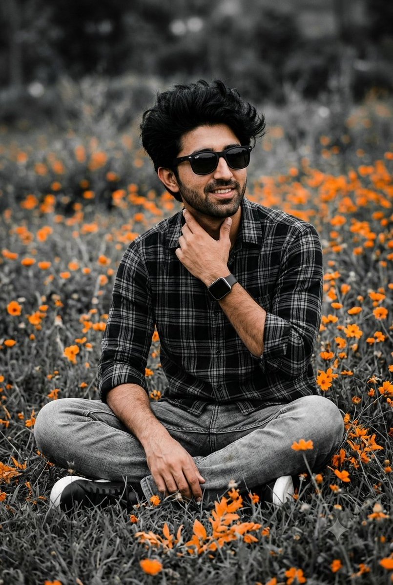 South Asian Man in Field 1