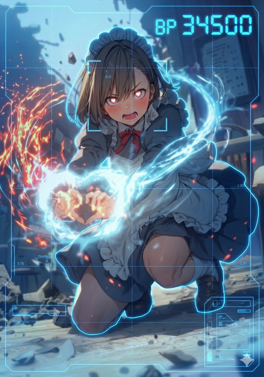 HUD battle power overlay for any character image 1