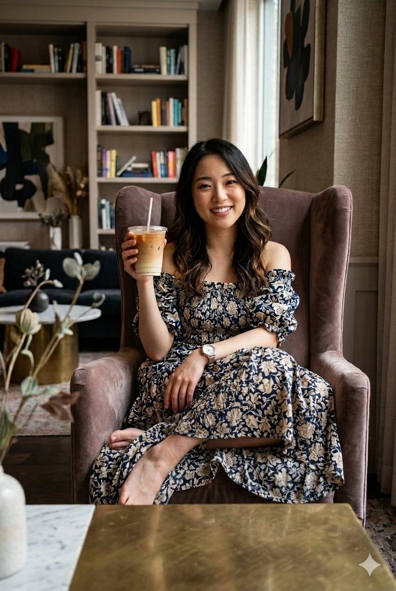 Cozy Iced Latte Portrait 1