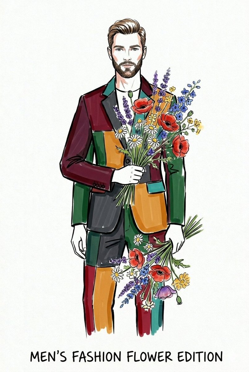 Watercolor Fashion Illustration Sketch 1