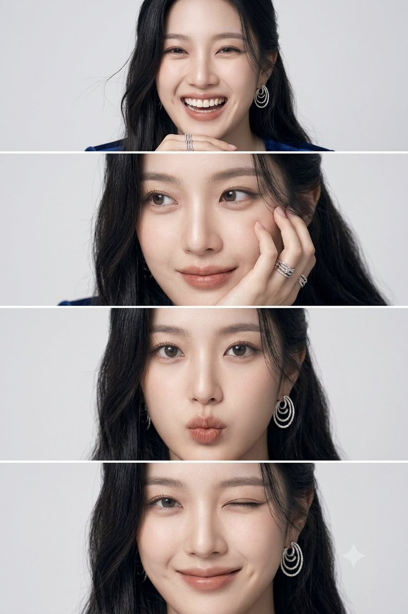 East Asian Woman Photo Strip 1