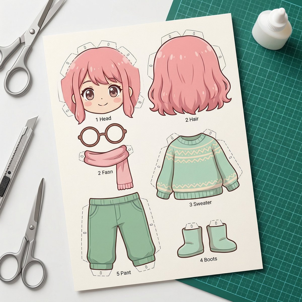 Image-to-SD Papercraft Conversion Prompt 3