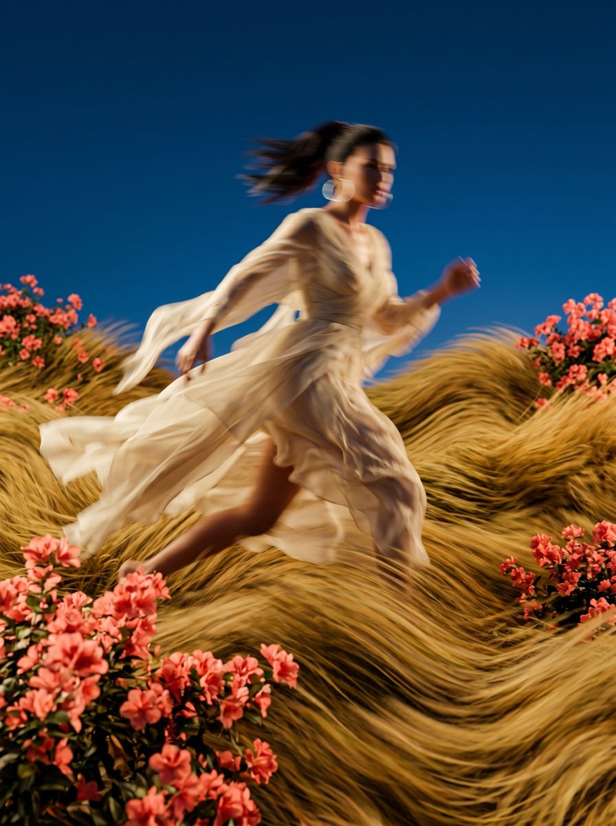 Surreal Motion Blur Floral Landscape 1