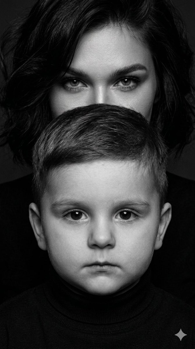 Dramatic Black and White Family Portrait Prompts 1