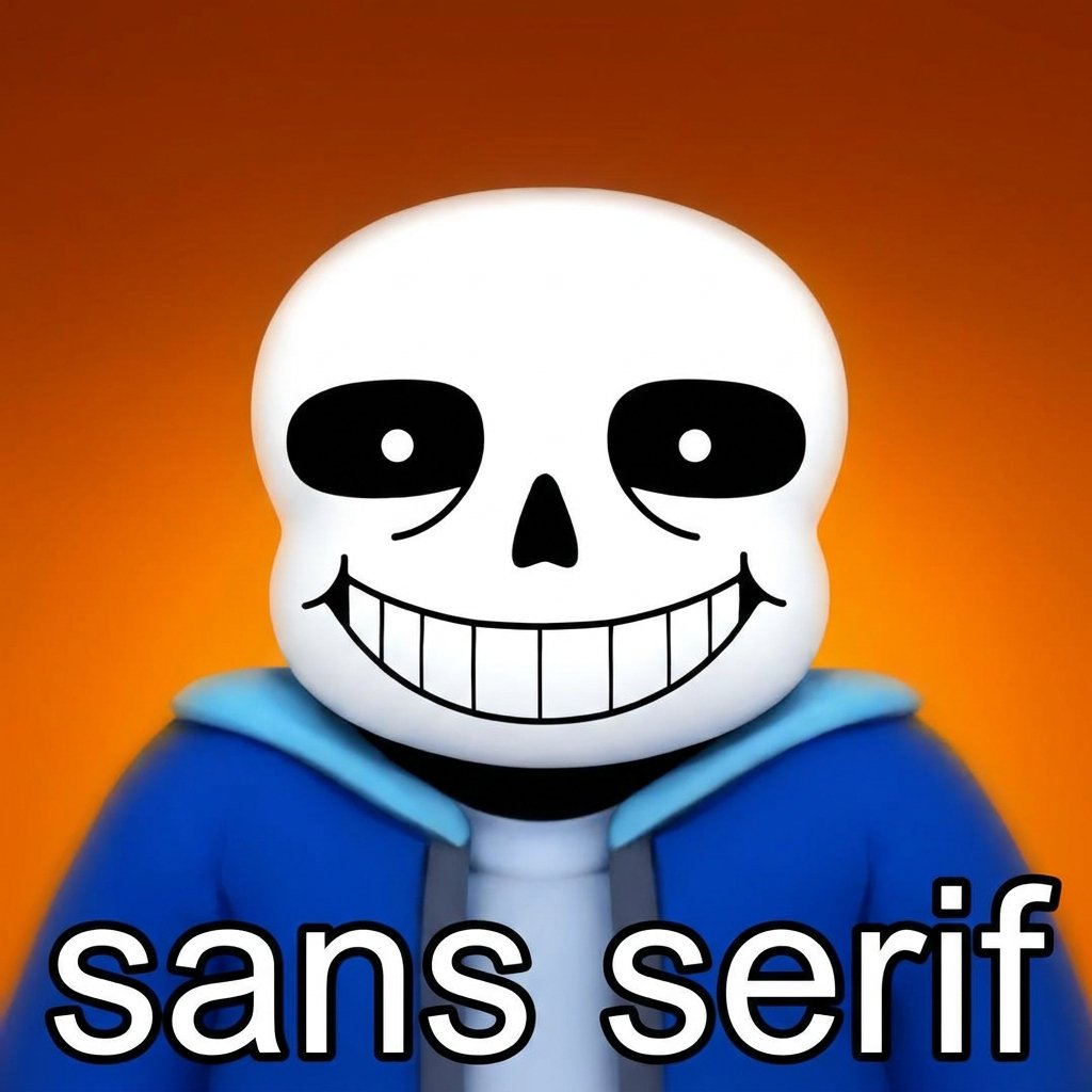 Absurd Sans Serif Meme 1