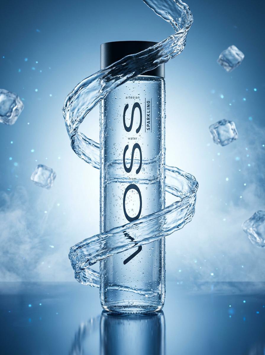 E-commerce Main Image - Luxury Water Bottle Product Photography 2
