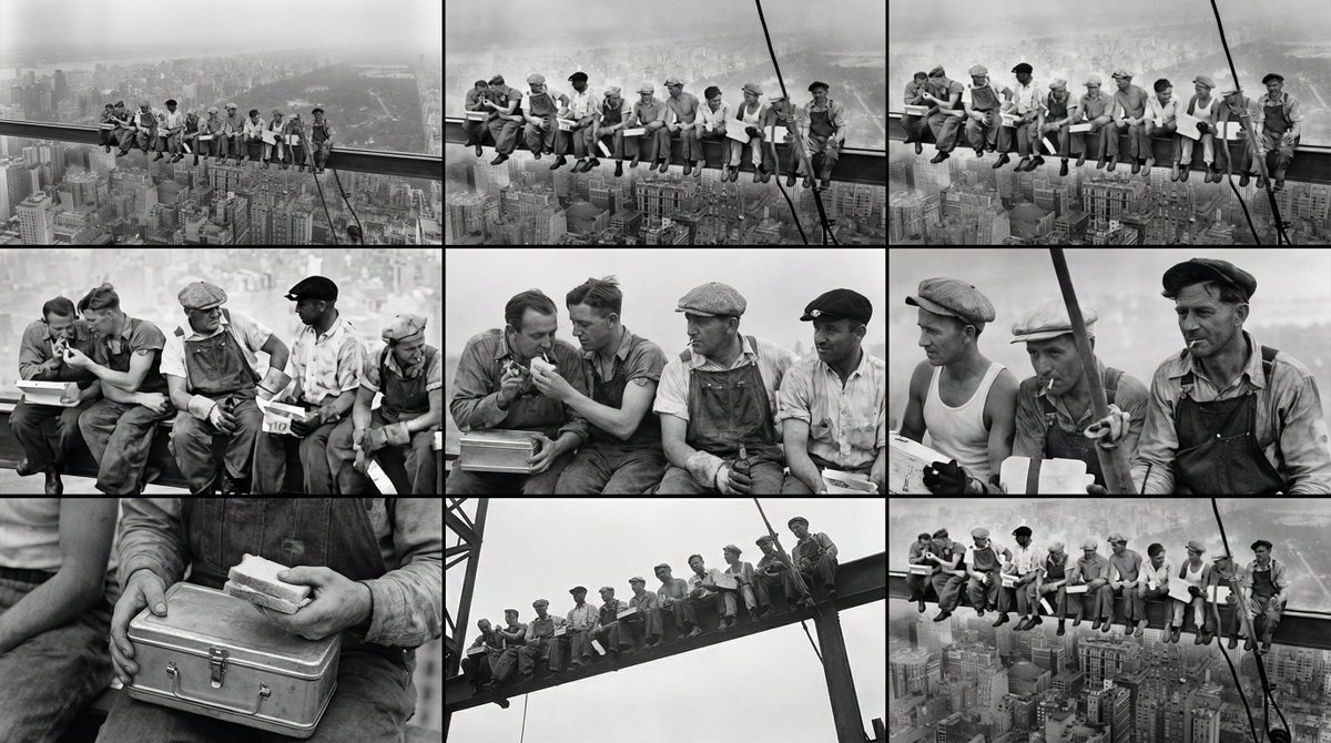 3×3 cinematic storyboard contact sheet from one input image 2