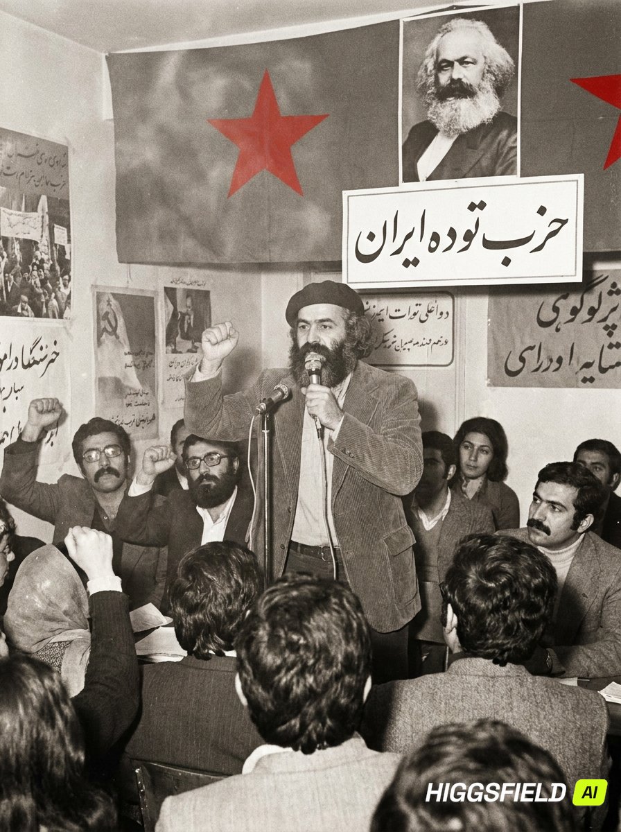 70s Iran Political Group Portrait 1