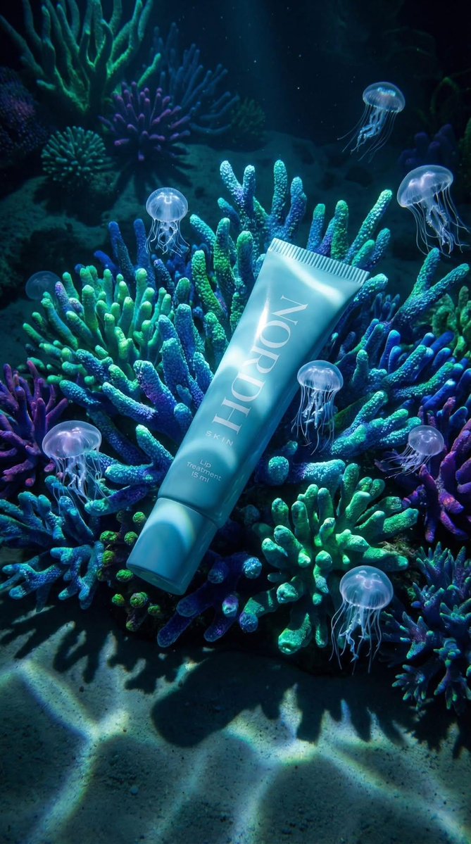 Underwater Luxury Skincare Product Ad 3