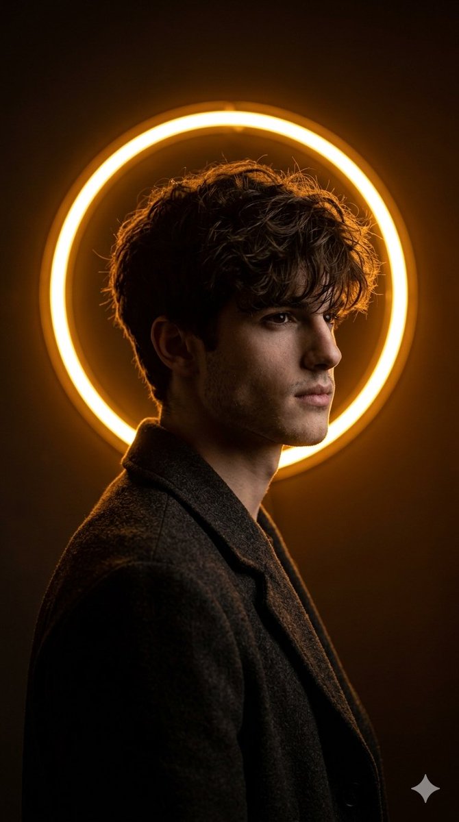 Cinematic Neon Ring Portrait 1