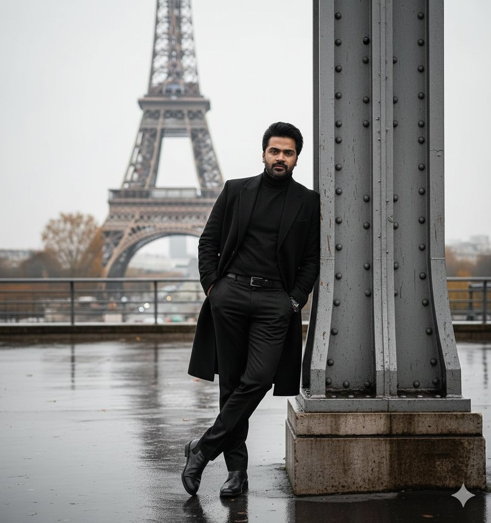 Cinematic Portrait in Rainy Paris 2