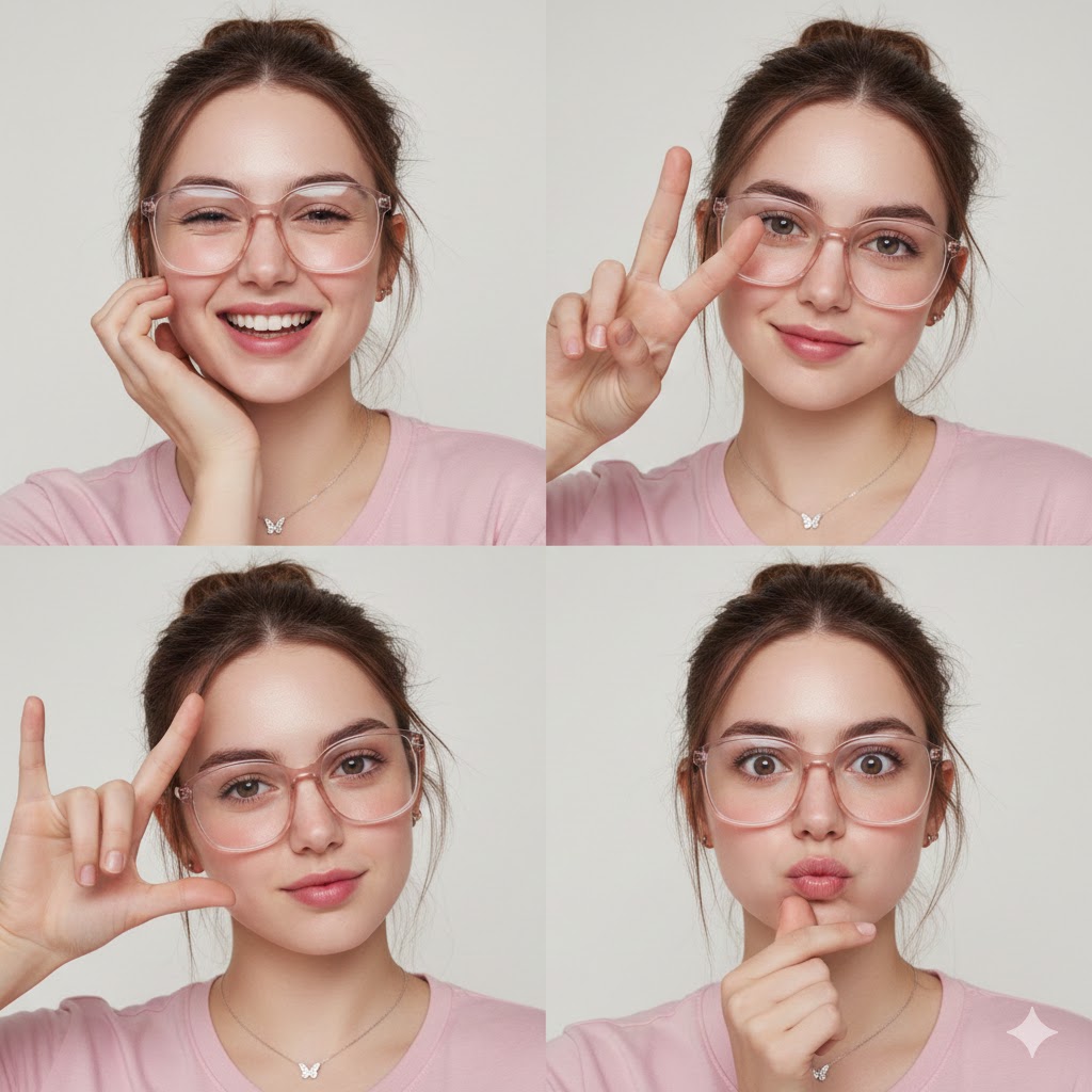 4-Panel Collage Portrait with Identity Lock Prompt 2