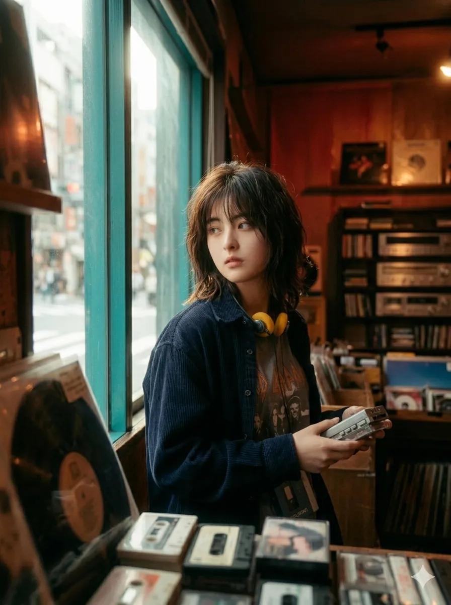 90s Japanese Indie Music Store Aesthetic 1