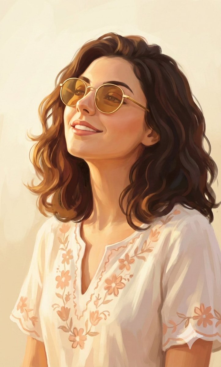 Painterly Portrait in Golden Hour Light 2