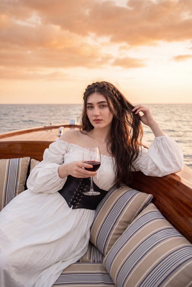 Cinematic Sunset Boat Portrait 1