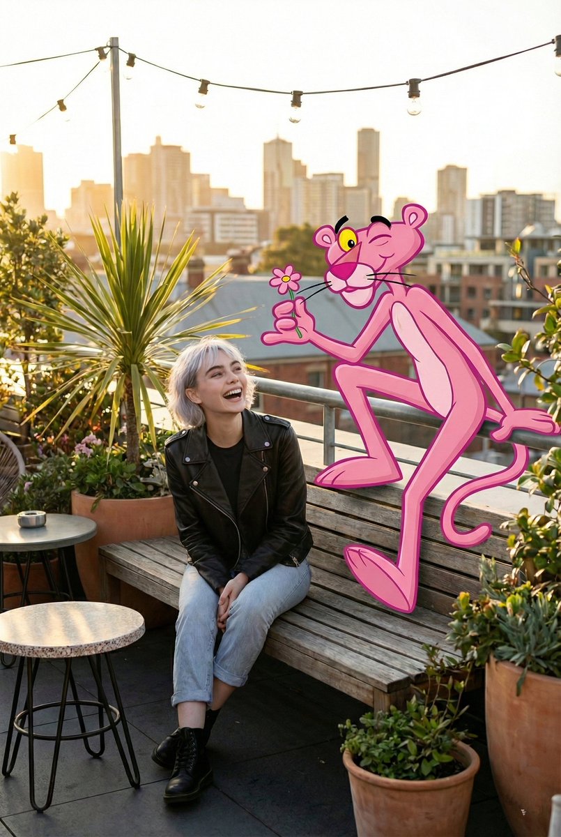 Cartoon Character in Art Gallery Scene Prompt 1