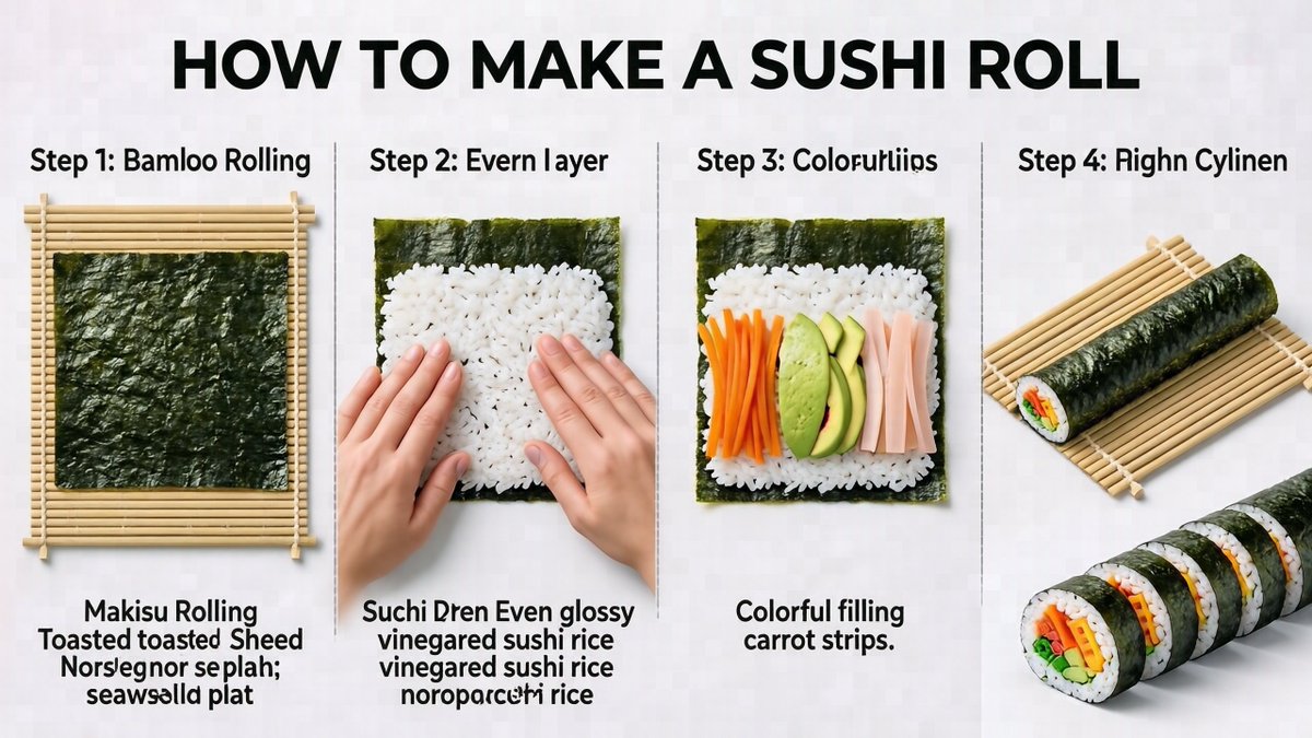 Sushi Roll Instruction Diagram 1