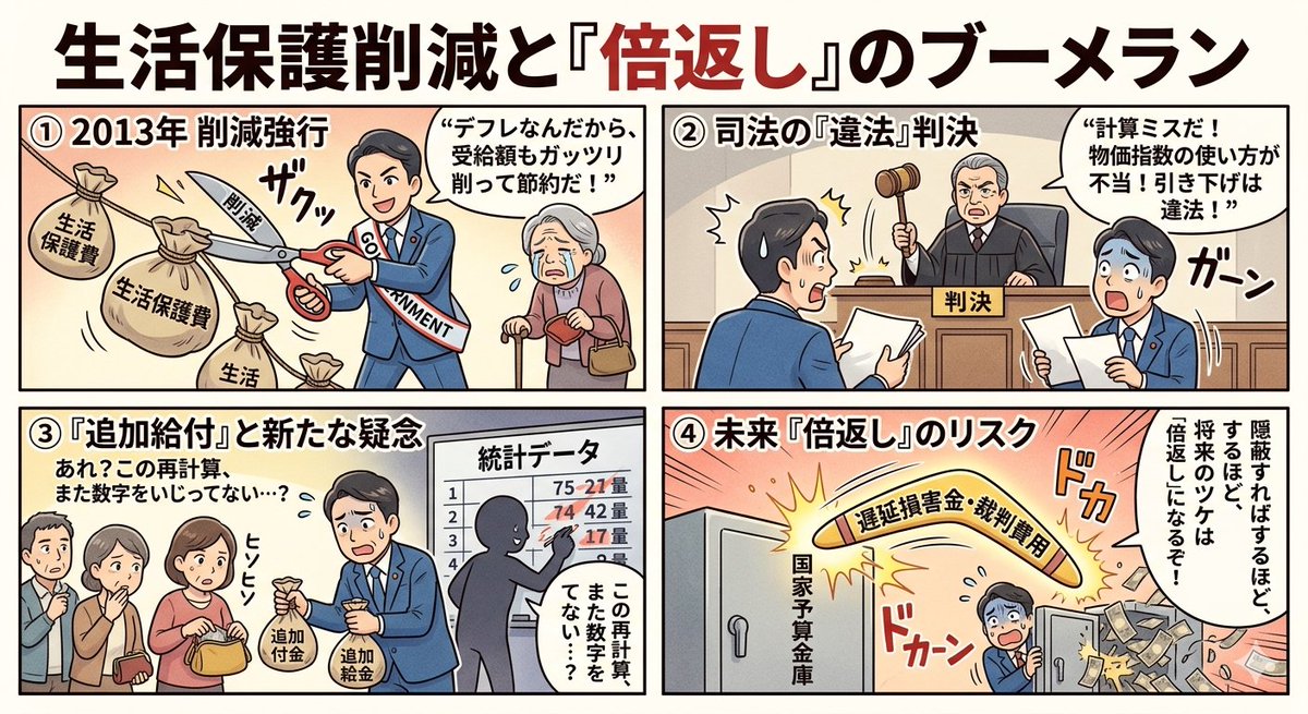 Four-Panel Manga: Boomerang of Double Repayment 1
