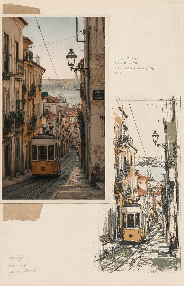 Infographic / Edu Visual - Vintage Travel Journal Collage 2