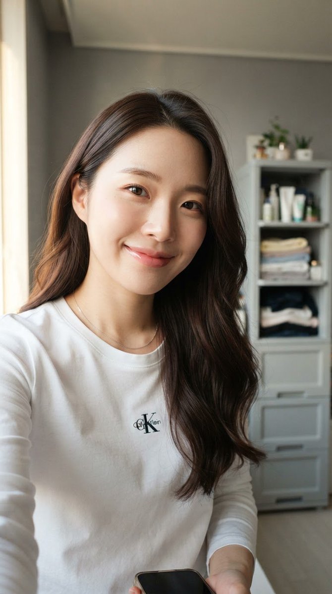 East Asian Woman Casual Selfie 3