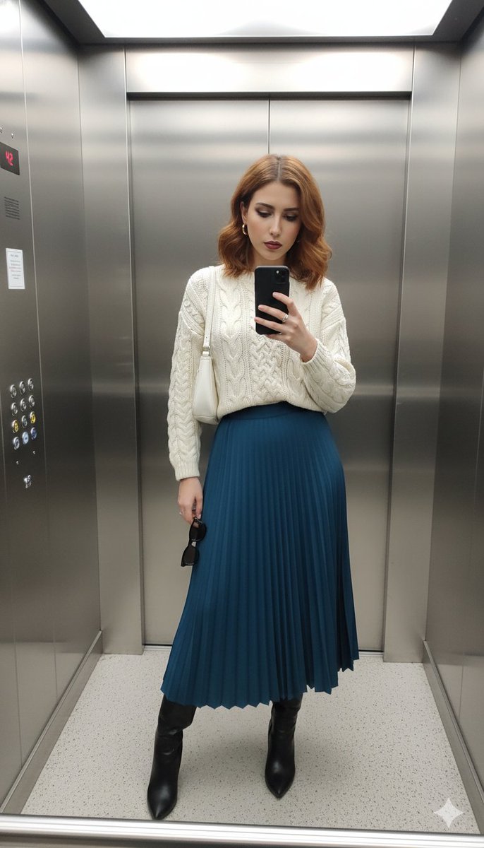 Photorealistic Elevator Mirror Selfie 3
