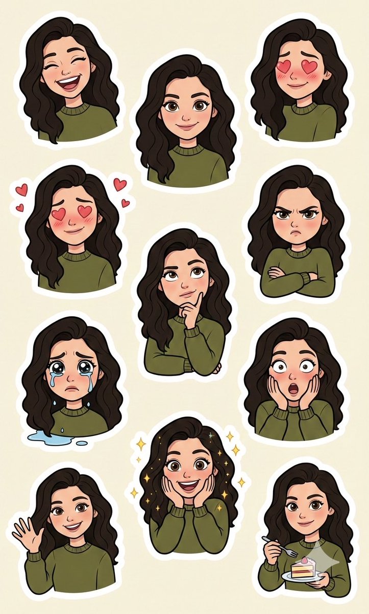 Pixar Sticker Sheet Generation Prompt 1
