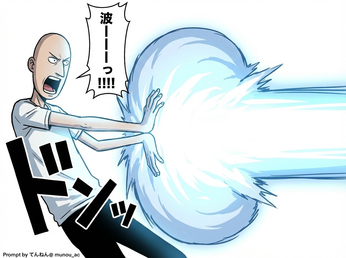 Kamehameha Attack Image Generation (Technical Prompt) 1