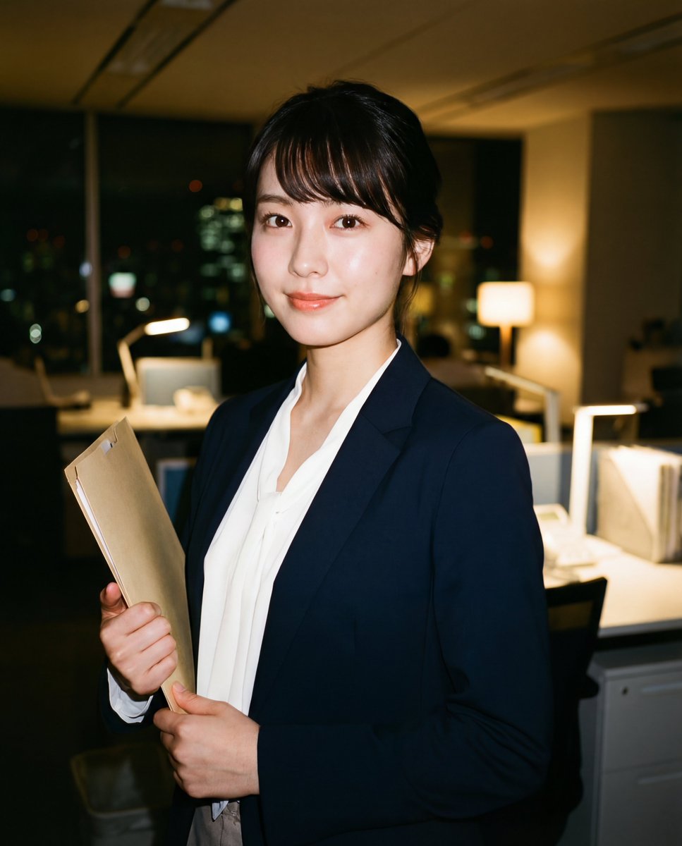 Photo-realistic Candid Portrait of a Japanese Office Lady (OL) 2