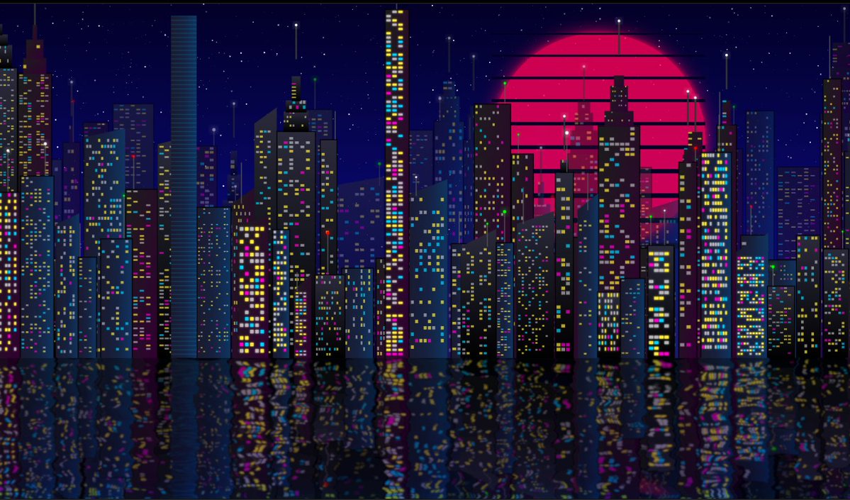 New York skyline SVG single-HTML scene 1