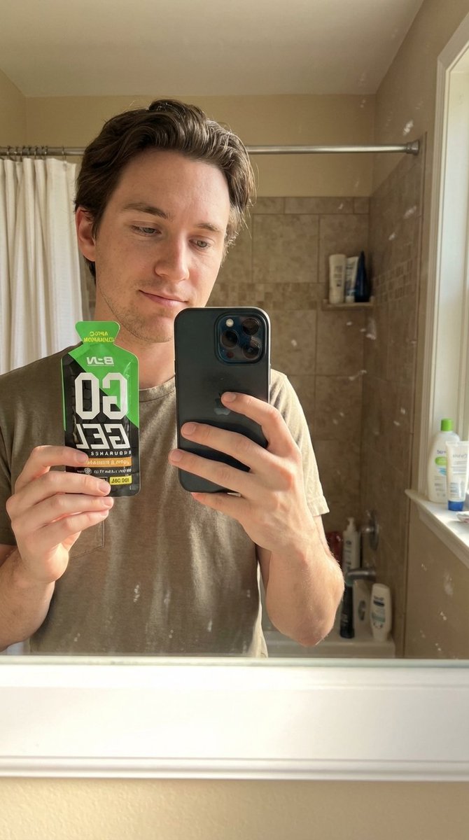Hyper-Realistic Mirror Selfie with Product