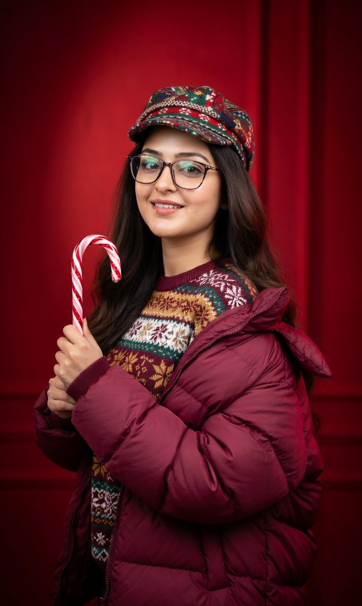 Studio Portrait with Red Gradient Background Prompt for Nano Banana Pro 1