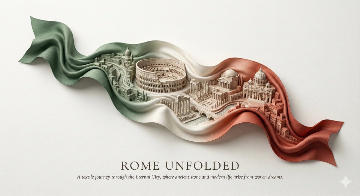 City Ribbon Poster Design Prompt 1