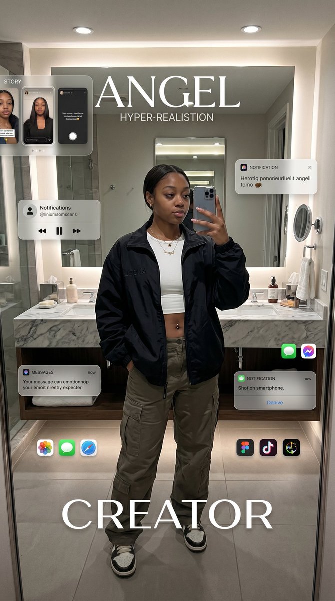 Digital Creator Mirror Selfie Poster 1