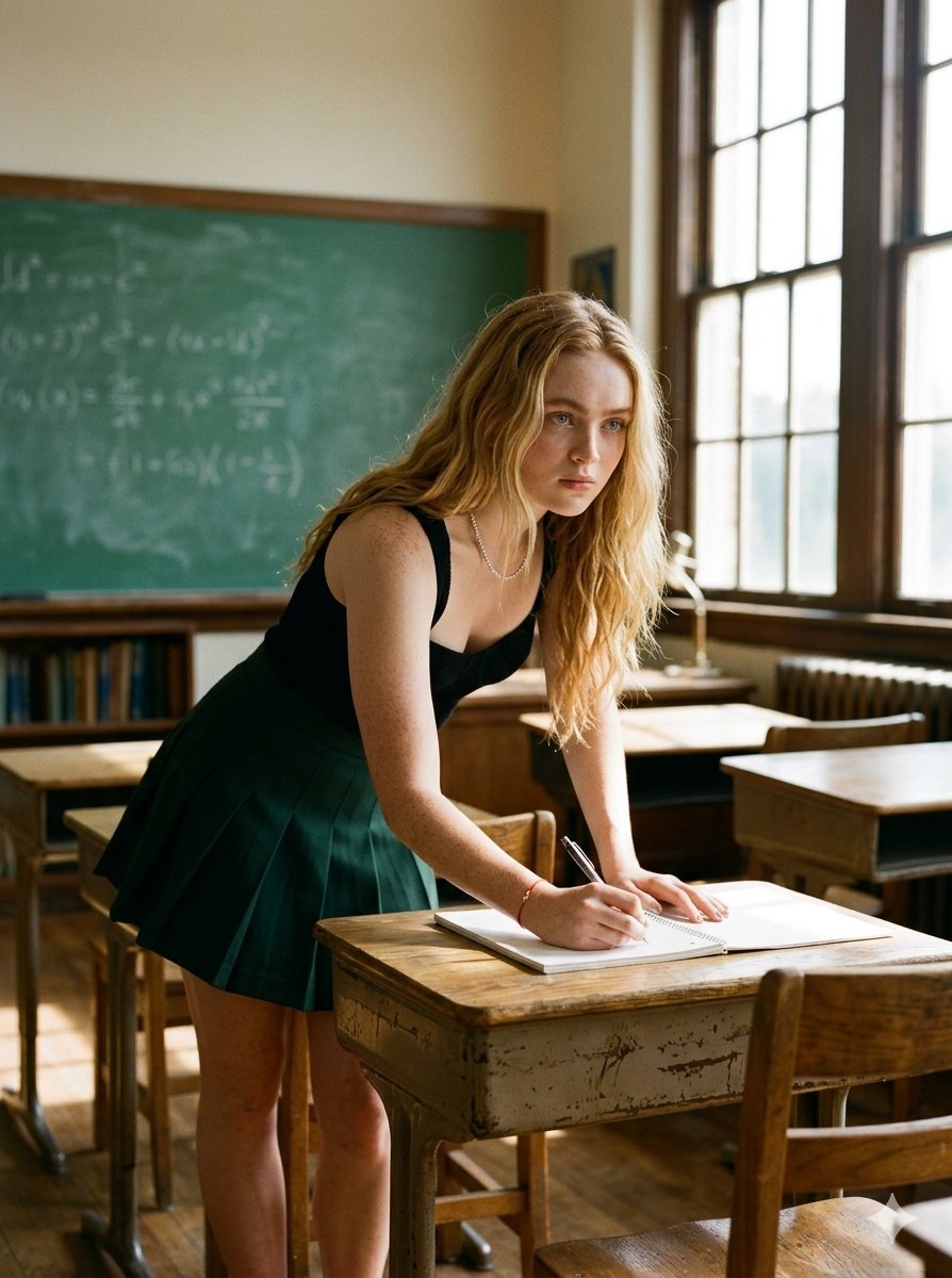 Nostalgic Dark Academia Classroom 1