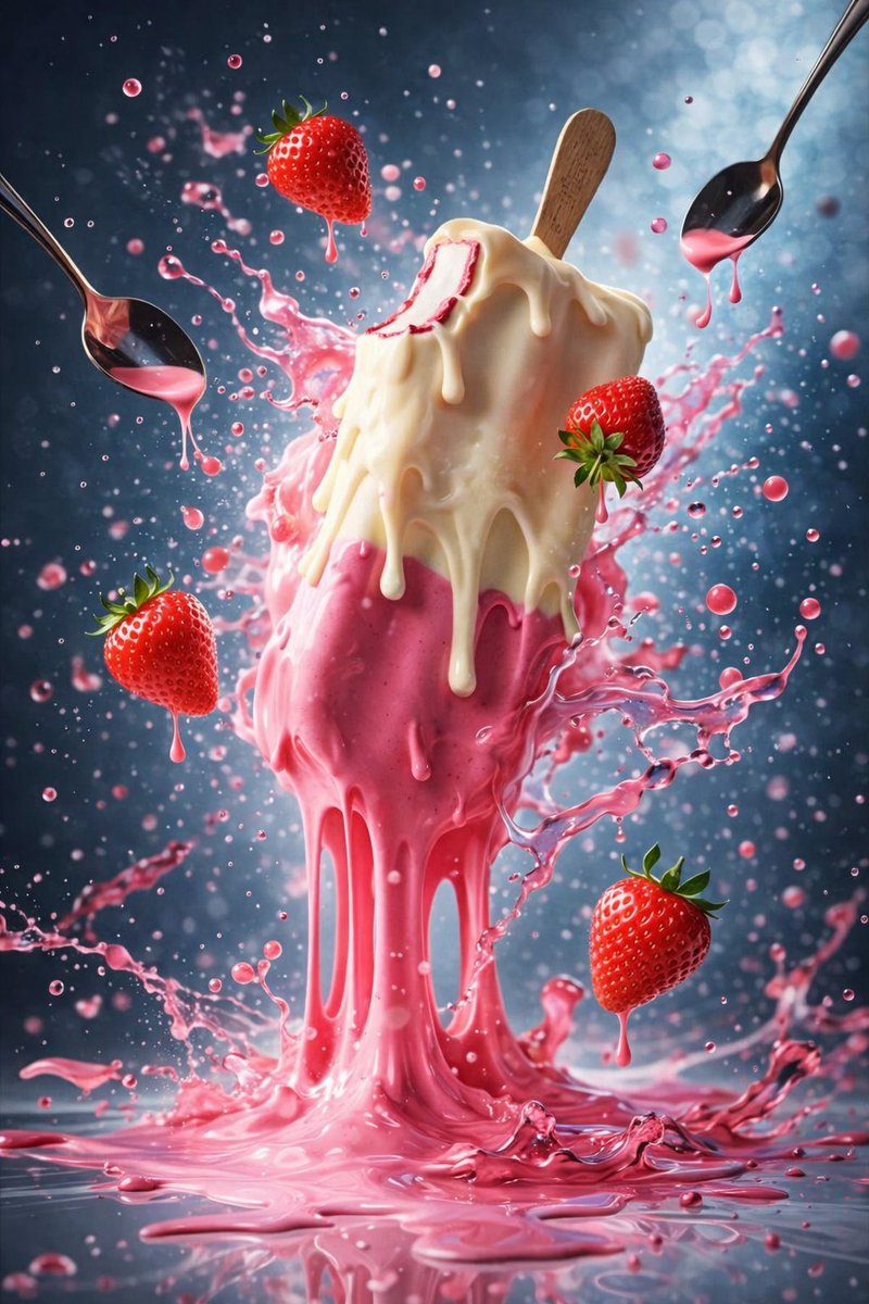 Hyper-Realistic Ice Cream Dessert Photography Prompt 2