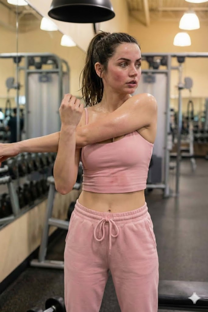 Post-Workout Stretching Session at the Gym 1