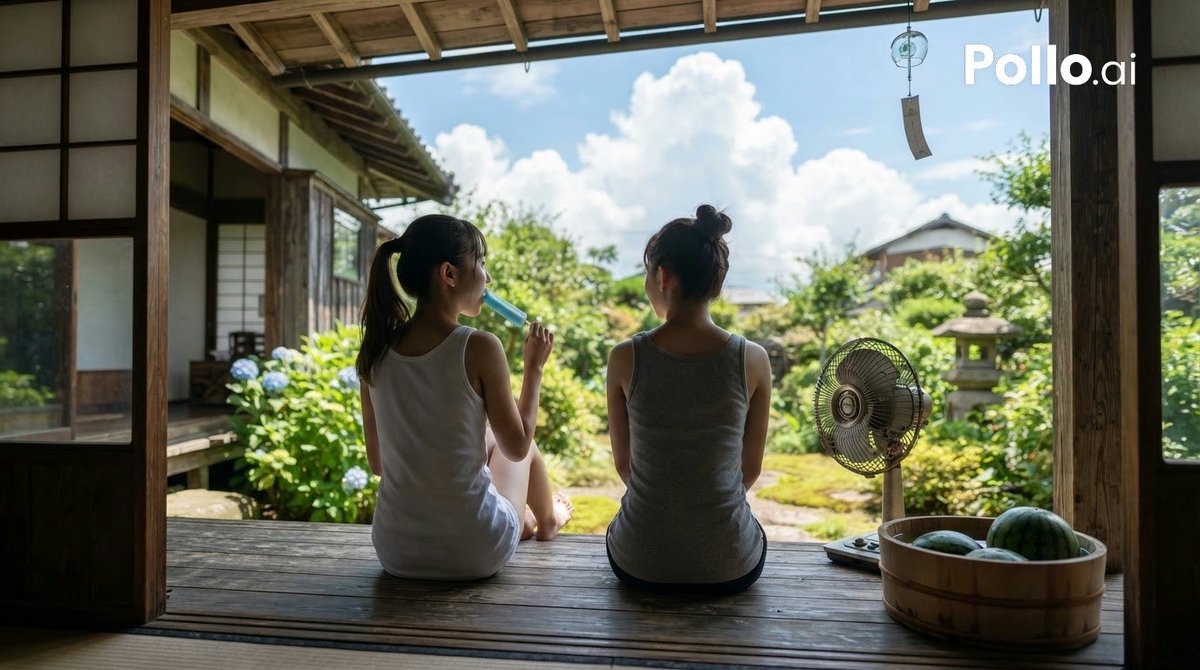 Japanese Summer Veranda Scene 1
