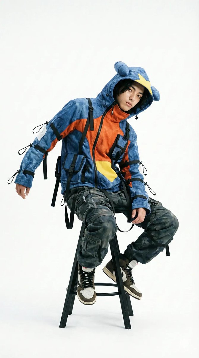 Editorial Fashion Photography with Structural Mimicry Prompt 2