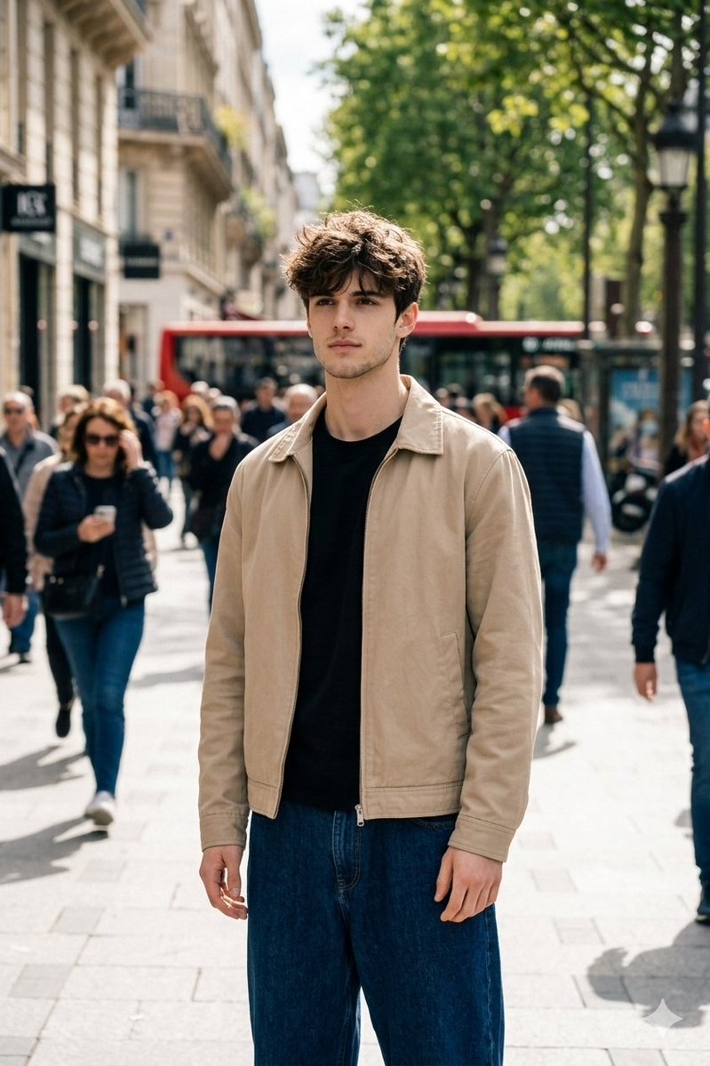 Cinematic Street Portrait in Natural Daylight 1