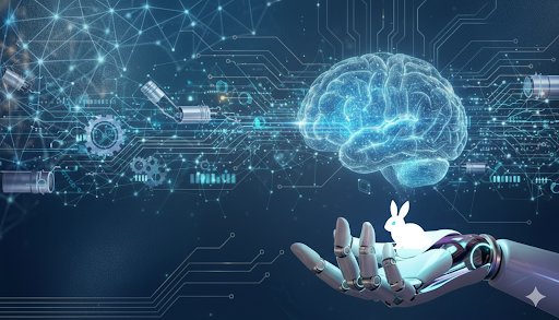 Physical AI Art with Rabbit Logo 1