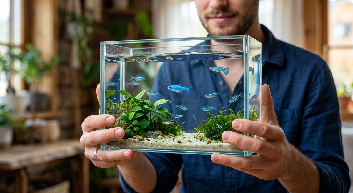 Crystal Water Floating Aquarium Portrait 1