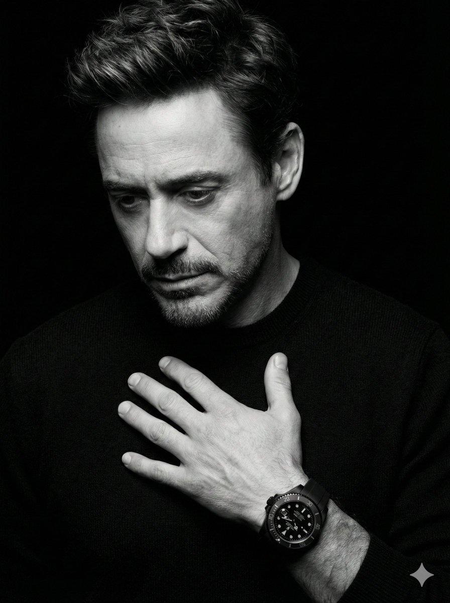 Dramatic Black & White Portrait 2