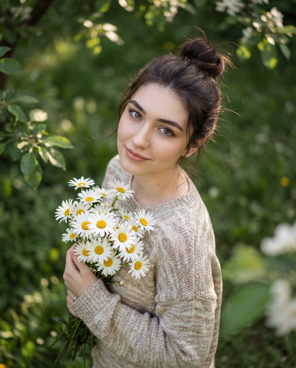 Luxury Editorial Candid Photo in a Garden 1
