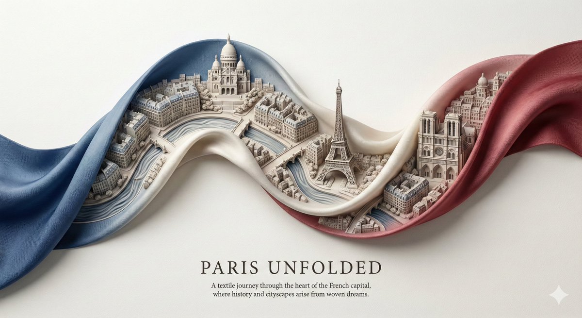 City Ribbon Poster Design Prompt 3