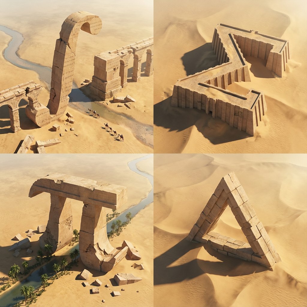 Desert Ruins of Pure Math Grid 2